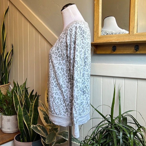 Josie Leopard Print Sweatshirt in Grey - Picture 11 of 14
